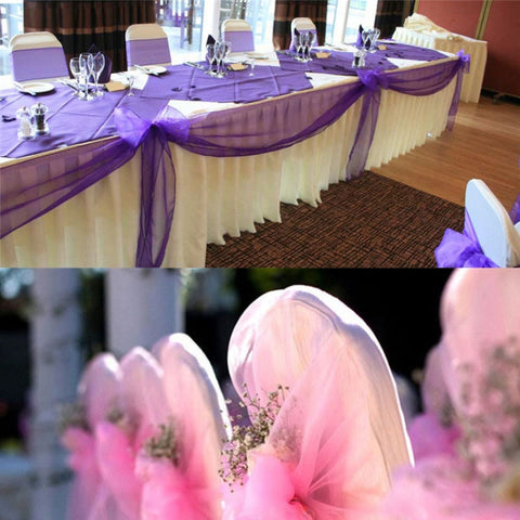 3pcs Tulle Roll Crystal Fabric Organza Tulle Roll Spool Decoration for Wedding Birthday Party, Size:2.5mx48cm, Red, Dark Pink, Light Pink, Light Purple, Dark Purple, Sky Blue, Royal Blue, White, Yellow, Green, Orange, Black, Rose Red