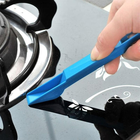 2 PCS  Mini Cleaning Brush with Detachable Dustpan for Window Groove Keyboard Corner Crannies, 2 PCS Blue, 2 PCS Black