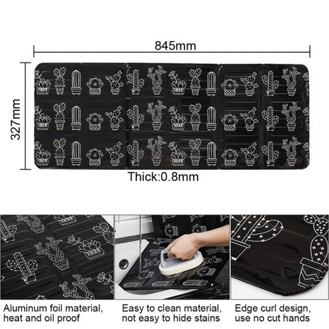Gas Stove Aluminum Foil Oil Plate Kitchen Splash Guard High Temperature Oil Insulation Board