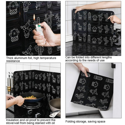 Gas Stove Aluminum Foil Oil Plate Kitchen Splash Guard High Temperature Oil Insulation Board