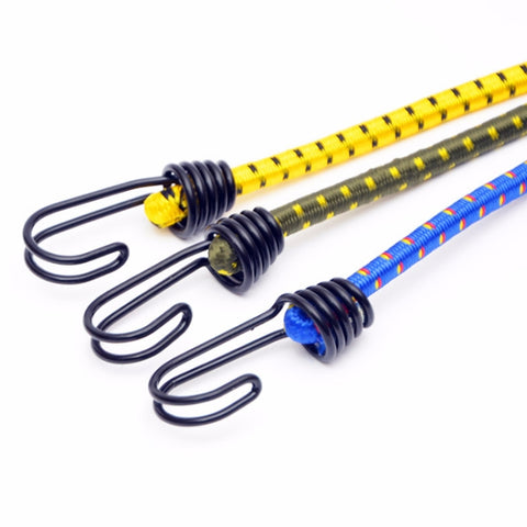 Outdoor Bundling Rope Elastic Tents Metal Buckle High Stretch Clothesline Camping Luggage Packing Hook