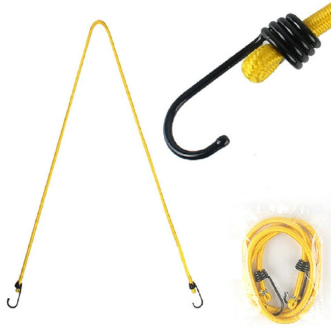 Outdoor Bundling Rope Elastic Tents Metal Buckle High Stretch Clothesline Camping Luggage Packing Hook