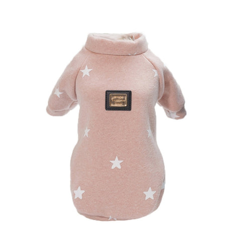 Pet Fall and Winter Five-pointed Star Pattern Sweater Pet Warm Clothes, S, M, L, XL, XXL