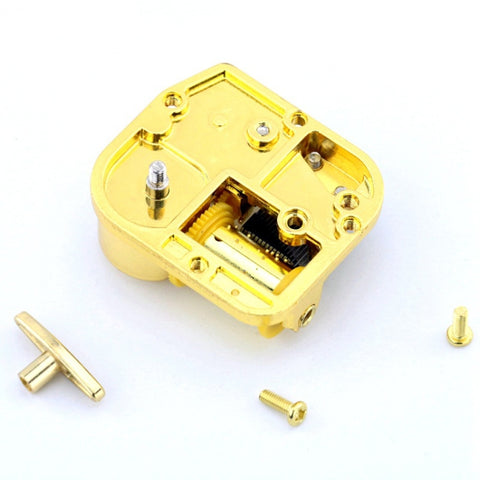 Eight-tone Gold-plated Bar Repair Parts DIY Sky City Paperback Music Box, Castle in the Sky, Canon, Memory, Meet, Fairy Tale, Swan Lake, Edelweiss, Ode to Joy, Robot Cat, Love Story, Reappeared Yesterday, Wonderful Grace, My Heart Will Always Be       ...