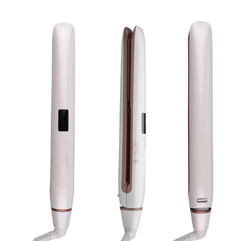 Professional Hair Straightener LED Display Ceramic Coating Plate Ionic Curling Flat Iron