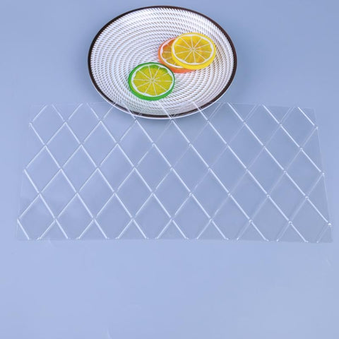 2 Sets DIY Cake Mold Wexture Fondant Printing Mold, Plaid pattern, Roll rattan