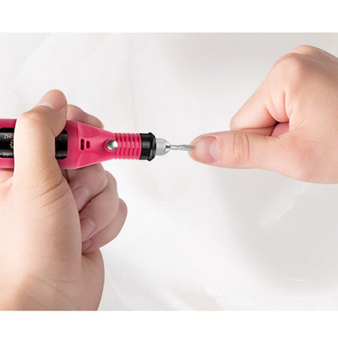 1 Set Power Professional Electric Manicure Machine Pen Pedicure Nail File Nail Tools 6 bits Drill Nail Drill Machine, US Plug Rose Red, US Plug Blue, US Plug White, EU Plug White, EU Plug Rose Red, EU Plug Black, EU Plug Green, EU Plug Pink, EU Plug Blue