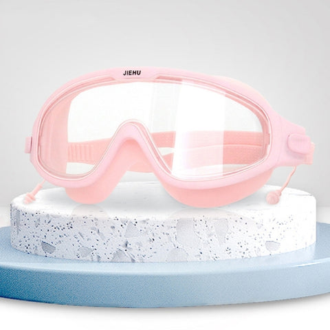 JIEHU JH8208DMJS Large Frame Waterproof and Anti-fog High-definition Eye Protection Swimming Goggles, JH8208DMJS(Smoke Green White), JH8208DMJS(Smoke Black), JH8208DMJS(Transparent White), JH8208DMJS(Transparent Pink), JH8208DMJS(Transparent Green)