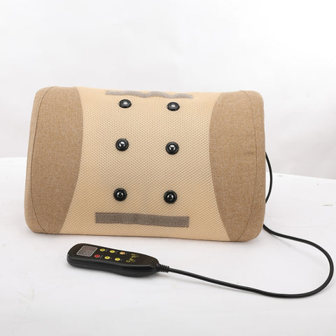 Heating Pulse Acupuncture Waist Massager Multifunctional Household Lumbar Disc Automatic Traction Device, US Plug, EU Plug