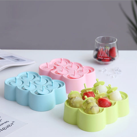 Mini DIY Creative Popsicle Mould Environmentally Friendly Silicone Ice Cube Ice Cream Mould, Rectangular, Triangle