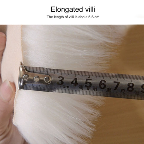 Luxury Rectangle Square Soft Artificial Wool Sheepskin Fluffy Rug Fur Carpet, 120x160cm