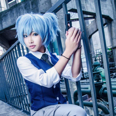 Anime Assassination Classroom Shiota Nagisa Ponytails Wig Cosplay Costume Synthetic Hair