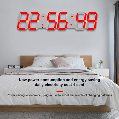 Creative LED Digital Wall Clock Multi-function WIFI Clock, 6 Bit Hollow WIFI, 6 Bit Sealed Box WIFI