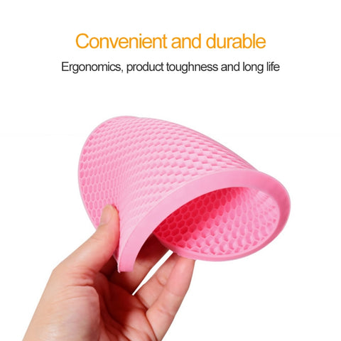 Honeycomb Silicone Round Non-slip Heat Resistant Mat, Size: 18x18x0.8cm, Honeycomb Silicone Mat