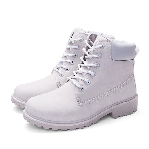 Couple Casual Big Head Warm Shoes Martin Boots, 36, 37, 38, 39, 40, 41, 42, 43