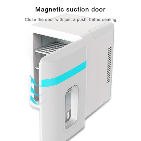 10L Mini Refrigerator Car Home Dual-use Small Dormitory Refrigerator, CN Plug, 10L Mini Refrigerator