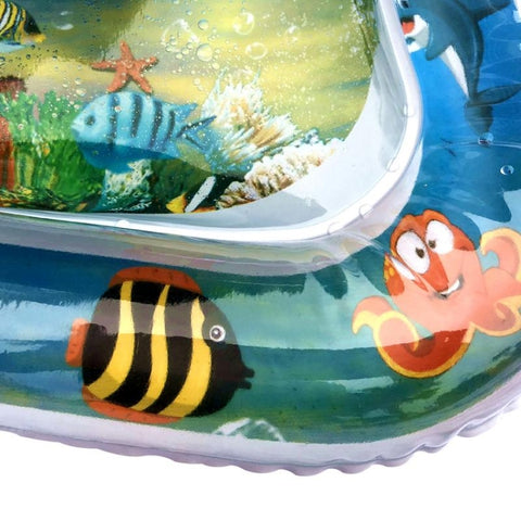 Baby Inflatable Aquarium Water Playing Cushion Prostrate Pad Toy Mat, Light Blue 66*50cm, White 60*50cm, Blue 60*50cm