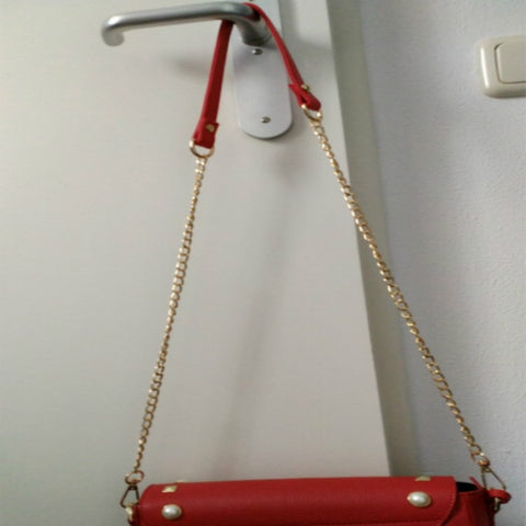 Women Bag PU Leather Chain Long Shoulder Strap Bag Accessories