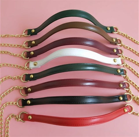 Women Bag PU Leather Chain Long Shoulder Strap Bag Accessories