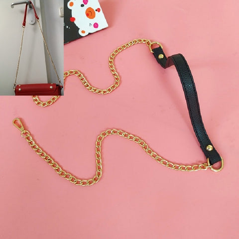 Women Bag PU Leather Chain Long Shoulder Strap Bag Accessories