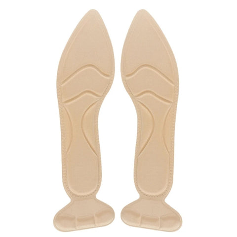 2pcs /Pair 8D Pad Inserts Heel Post Back Breathable Anti-Slip For High Heel Shoe Insole