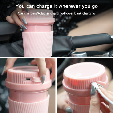 Portable USB Rechargeable Mini Household Electric Fruit Juicer, 250ml