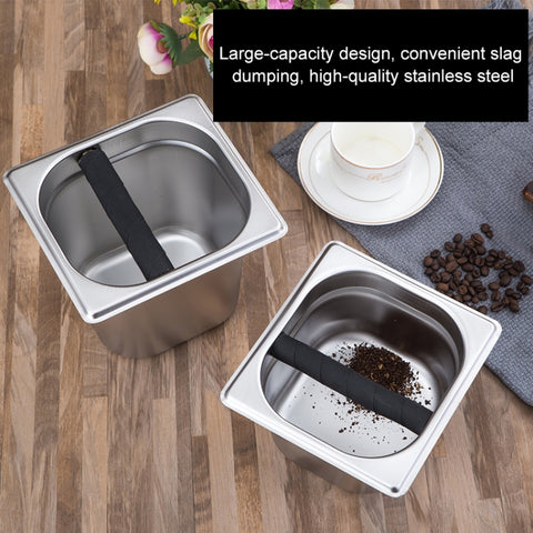 Stainless Steel Coffee Grounds Bucket Coffee Box, Large, Small