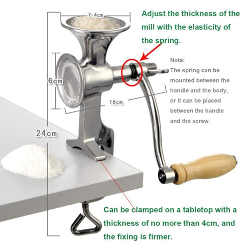 Household Stainless Steel Manual Grinder Home Coffee Tools Grinding Mill Machine for Soy Peanut, Grinding Mill Machine