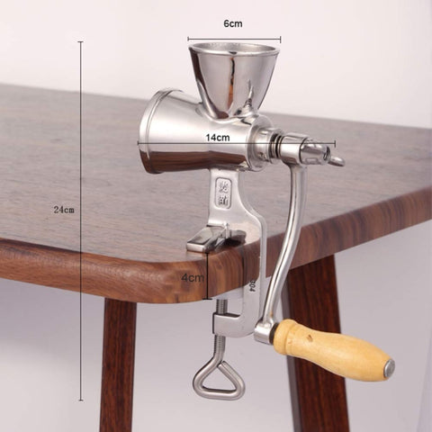 Household Stainless Steel Manual Grinder Home Coffee Tools Grinding Mill Machine for Soy Peanut, Grinding Mill Machine