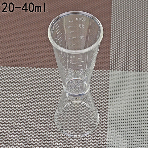 2 PCS PC Small Measuring Cup Device Double-headed Graduated Milk Tea Scale Cup Oz Measuring Tool, Large