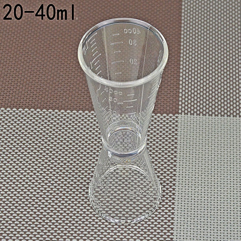 2 PCS PC Small Measuring Cup Device Double-headed Graduated Milk Tea Scale Cup Oz Measuring Tool, Large