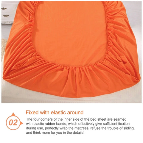 Plain Mattress Protector Bed Mat Mattress Cover Fitted Sheet, 120X200cm, 150X200cm, 180X200cm
