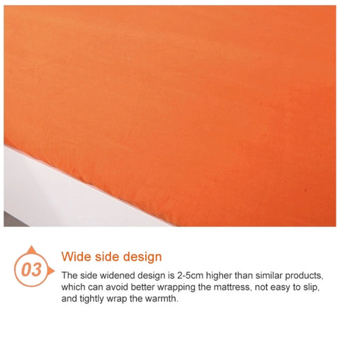 Plain Mattress Protector Bed Mat Mattress Cover Fitted Sheet, 120X200cm, 150X200cm, 180X200cm