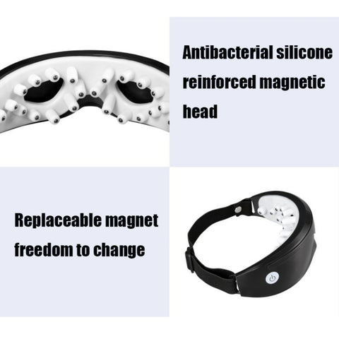 Magnetic Eye Health Exercise Eye Massage Instrument Charging Nurse Myopia Eye Protector, Black, White