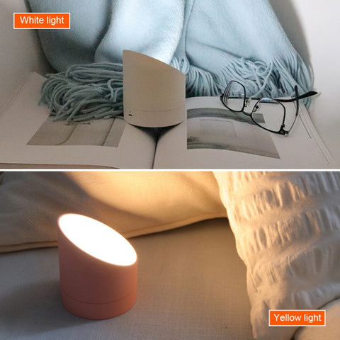 Simple Home Creative Multi-function Charging Stepless Dimming Alarm Clock Night Light, White, Pink, Gray