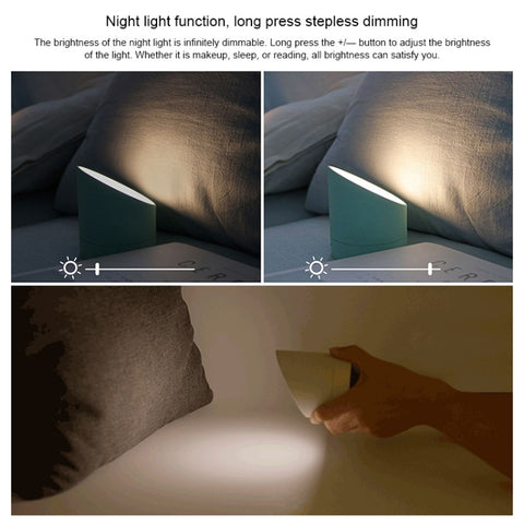 Simple Home Creative Multi-function Charging Stepless Dimming Alarm Clock Night Light, White, Pink, Gray