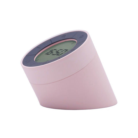 Simple Home Creative Multi-function Charging Stepless Dimming Alarm Clock Night Light, White, Pink, Gray