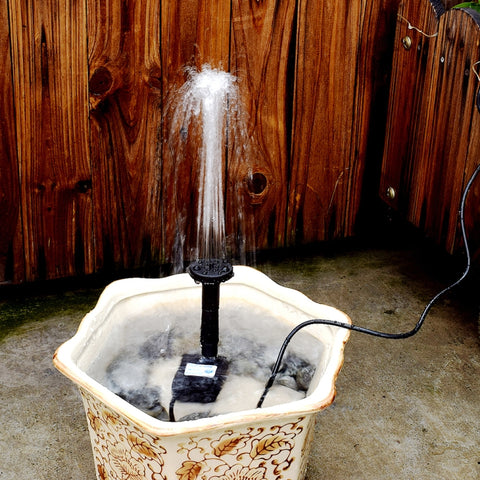 Garden Rockery Decoration Solar Fountain DC Water Pump Suspension Sprinkler, Solar Fountain