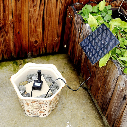 Garden Rockery Decoration Solar Fountain DC Water Pump Suspension Sprinkler, Solar Fountain