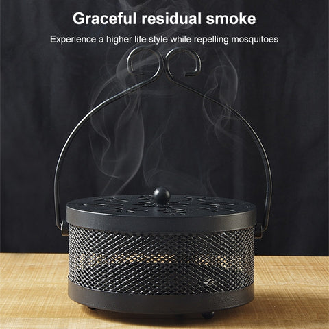 Outdoor Portable Multifunctional Hollow Fireproof Mosquito Coil Box with Lid