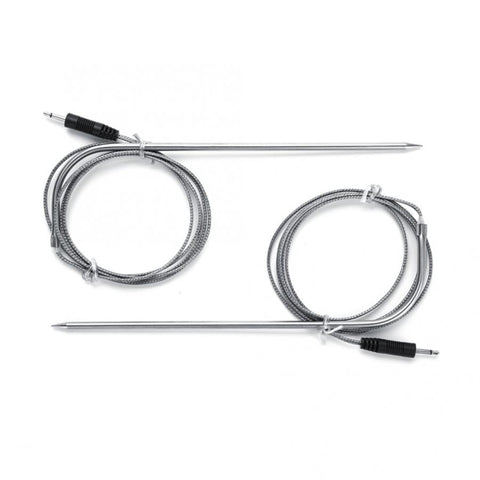 LCD Digital Food Thermometer with Dual Probe Sensors Timer