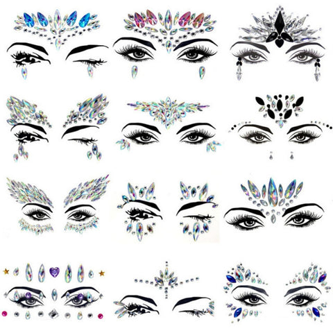 3 PCS  Forehead Green Masquerade Makeup Acrylic Face Sticker, YT-01, YT-01-1, YT-01-2, YT-01-3, YT-01-4, YT-01-5, YT-01-6, YT-02, YT-03, YT-04, YT-05, YT-07, YT-08, YT-10, YT-11, YT-12, YT-13, YT-14, YT-15, YT-16, YT-17, YT-18, YT-19, YT-20, YT-21, YT-...