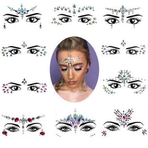 3 PCS  Forehead Green Masquerade Makeup Acrylic Face Sticker, YT-01, YT-01-1, YT-01-2, YT-01-3, YT-01-4, YT-01-5, YT-01-6, YT-02, YT-03, YT-04, YT-05, YT-07, YT-08, YT-10, YT-11, YT-12, YT-13, YT-14, YT-15, YT-16, YT-17, YT-18, YT-19, YT-20, YT-21, YT-...