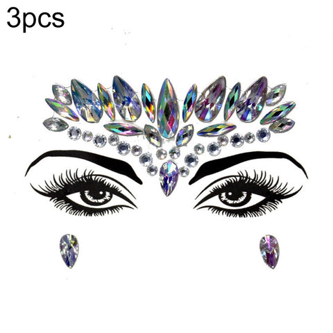 3 PCS  Forehead Green Masquerade Makeup Acrylic Face Sticker, YT-01, YT-01-1, YT-01-2, YT-01-3, YT-01-4, YT-01-5, YT-01-6, YT-02, YT-03, YT-04, YT-05, YT-07, YT-08, YT-10, YT-11, YT-12, YT-13, YT-14, YT-15, YT-16, YT-17, YT-18, YT-19, YT-20, YT-21, YT-...