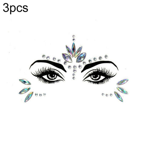 3 PCS  Forehead Green Masquerade Makeup Acrylic Face Sticker, YT-01, YT-01-1, YT-01-2, YT-01-3, YT-01-4, YT-01-5, YT-01-6, YT-02, YT-03, YT-04, YT-05, YT-07, YT-08, YT-10, YT-11, YT-12, YT-13, YT-14, YT-15, YT-16, YT-17, YT-18, YT-19, YT-20, YT-21, YT-...