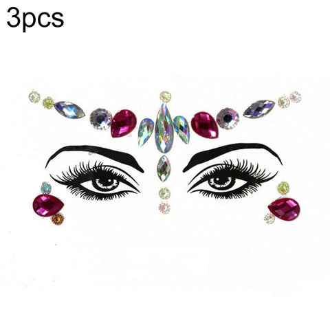 3 PCS  Forehead Green Masquerade Makeup Acrylic Face Sticker, YT-01, YT-01-1, YT-01-2, YT-01-3, YT-01-4, YT-01-5, YT-01-6, YT-02, YT-03, YT-04, YT-05, YT-07, YT-08, YT-10, YT-11, YT-12, YT-13, YT-14, YT-15, YT-16, YT-17, YT-18, YT-19, YT-20, YT-21, YT-...