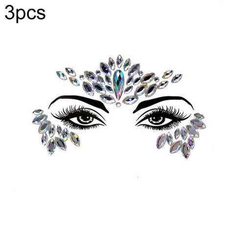 3 PCS  Forehead Green Masquerade Makeup Acrylic Face Sticker, YT-01, YT-01-1, YT-01-2, YT-01-3, YT-01-4, YT-01-5, YT-01-6, YT-02, YT-03, YT-04, YT-05, YT-07, YT-08, YT-10, YT-11, YT-12, YT-13, YT-14, YT-15, YT-16, YT-17, YT-18, YT-19, YT-20, YT-21, YT-...