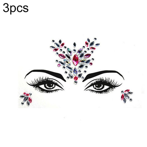 3 PCS  Forehead Green Masquerade Makeup Acrylic Face Sticker, YT-01, YT-01-1, YT-01-2, YT-01-3, YT-01-4, YT-01-5, YT-01-6, YT-02, YT-03, YT-04, YT-05, YT-07, YT-08, YT-10, YT-11, YT-12, YT-13, YT-14, YT-15, YT-16, YT-17, YT-18, YT-19, YT-20, YT-21, YT-...
