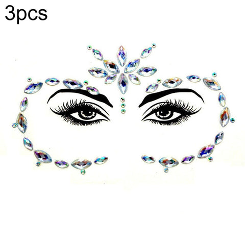 3 PCS  Forehead Green Masquerade Makeup Acrylic Face Sticker, YT-01, YT-01-1, YT-01-2, YT-01-3, YT-01-4, YT-01-5, YT-01-6, YT-02, YT-03, YT-04, YT-05, YT-07, YT-08, YT-10, YT-11, YT-12, YT-13, YT-14, YT-15, YT-16, YT-17, YT-18, YT-19, YT-20, YT-21, YT-...