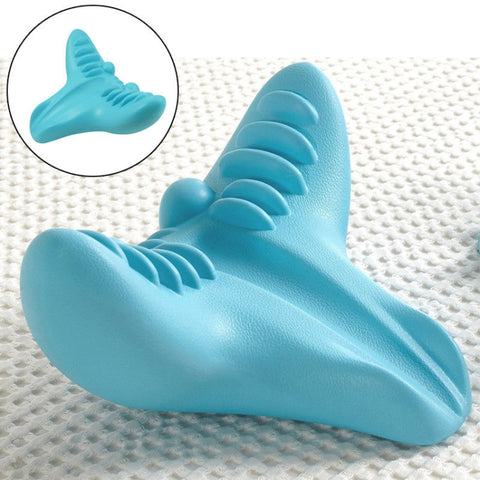Acupressure Massage Pillow C-Rest Neck Cervical Shoulder Muscle Relaxer High Density Memory Foam Pillow Tools, C-Rest